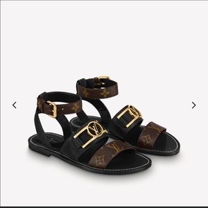 Louis Vuitton "Academy Flat Sandals"